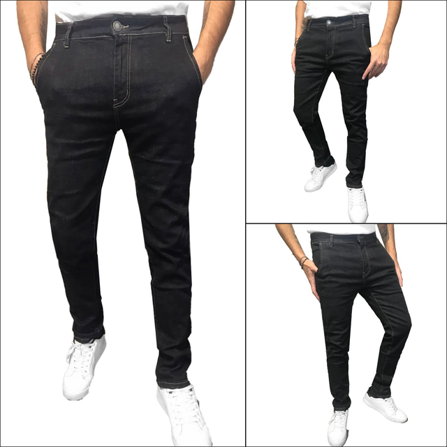 Jeans uomo slim fit casual Denim Basic