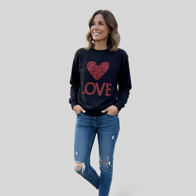 Sweat-shirt femme « Love »