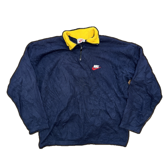 Vintage 1980's Nike 1/4 Zip Fleece - XL