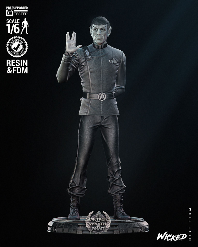STATUE AMIRAL SPOCK STAR TREK série movie 