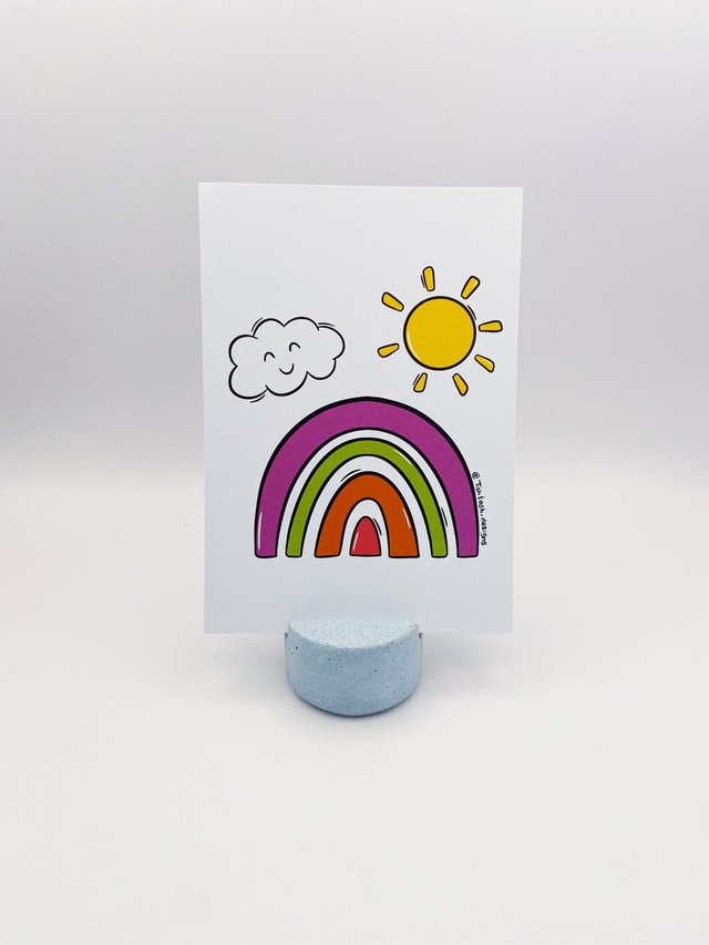 Rainbow A6 art print 