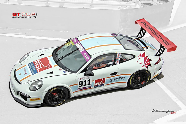 C181109 Porsche 991GT3 GT Cup18 Valour Racing David Frankland #911 Donington