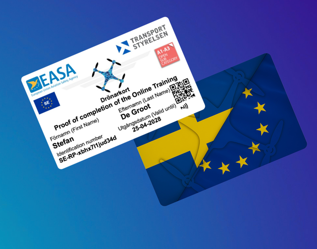 Drone Pas Zweden Met NFC Maak Bij Opties Een Keuze Uit Welke Variant Je Wenst Te Bestellen !