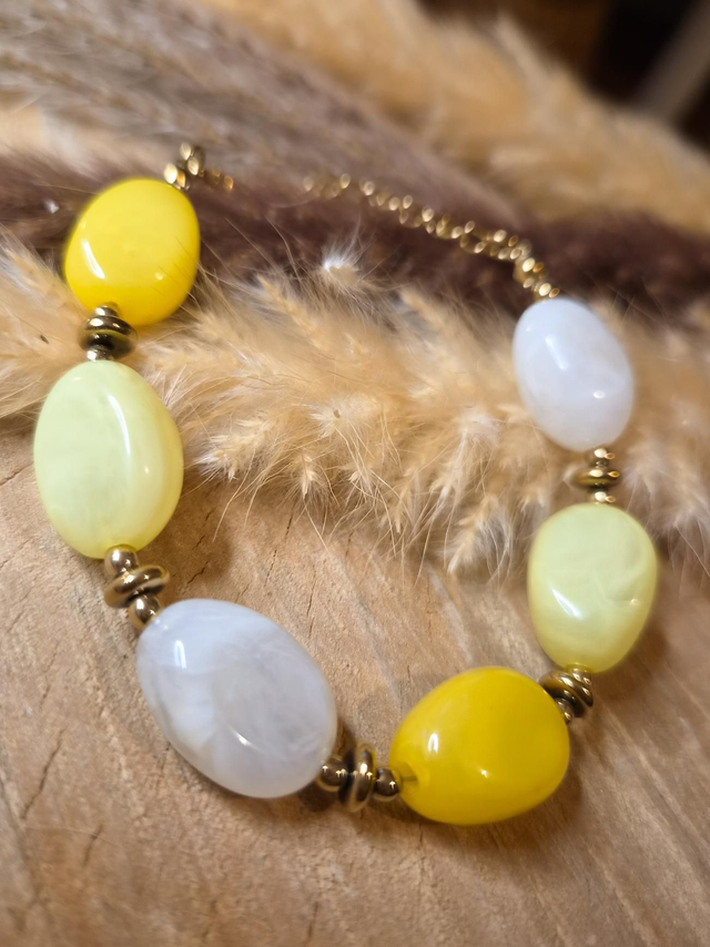 Bracelet "Margaux" - Modèle jaune