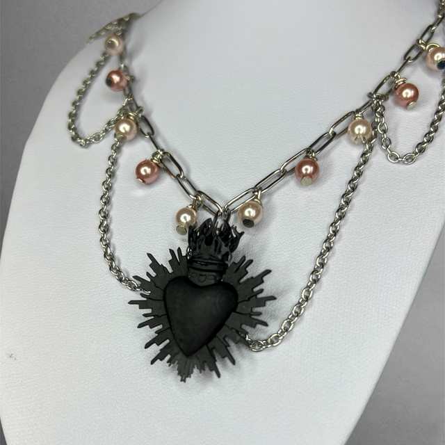 Carmilla- Collier Ex Voto acier inoxydable 