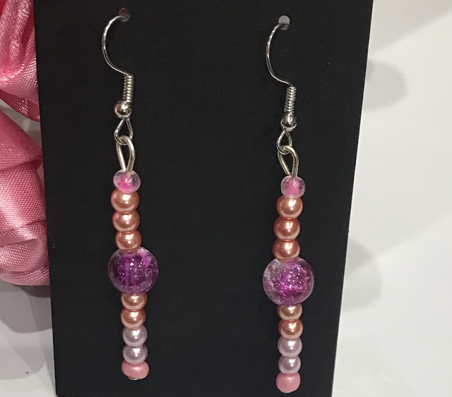 Pink Dangling Earrings - PDE41