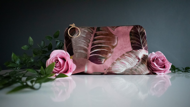 Handmade "Botanical blush" large bag