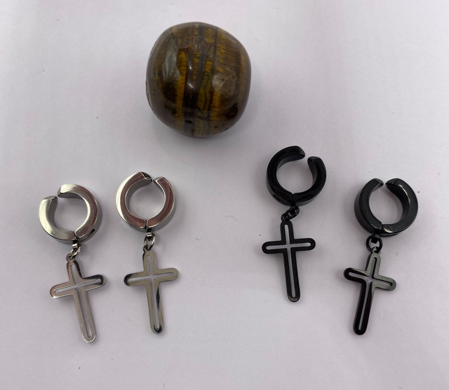 Boucles d'Oreilles Croix 
