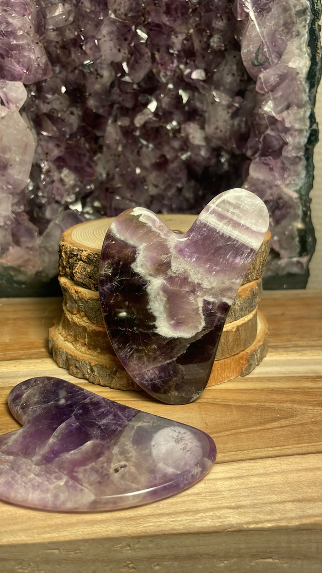 Gua-Sha - AMETHYSTE CHEVRONS