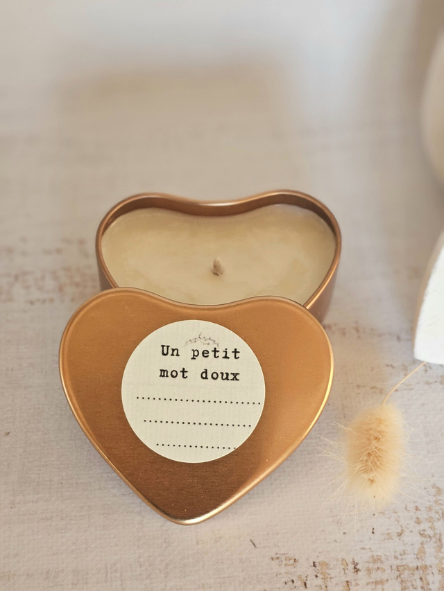 Ambre Vanille Bougie coeur 50gr