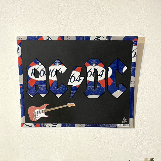 Tableau AC DC fond noir