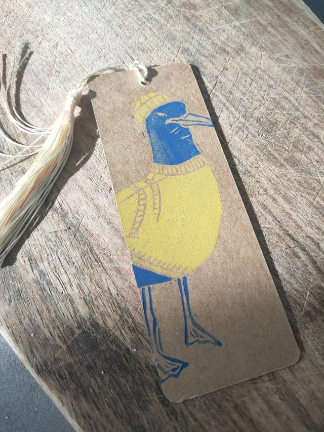 Seagull in a Guernsey bookmark
