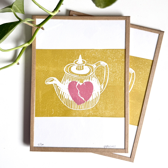 Théière au cœur brisé 