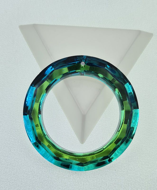 Fancy Ring, Metallic BlueGreen, 50mm