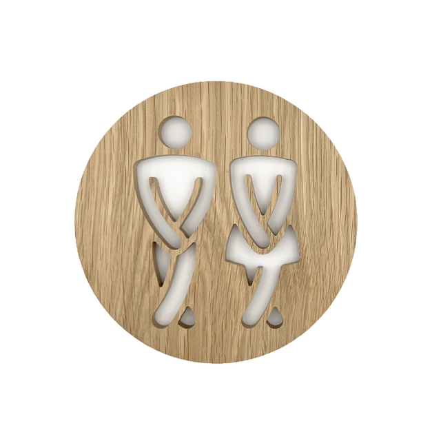 Plaque de porte humoristique pour vos toilettes