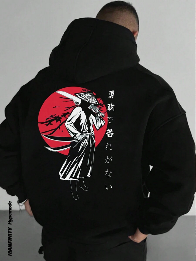 Japanse samurai Print Hoodie