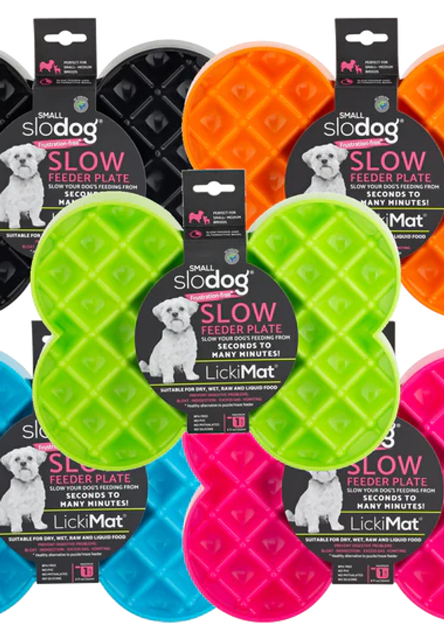 LICKIMAT SMALL SLODOG - SLOW FEEDER PLATE DOG