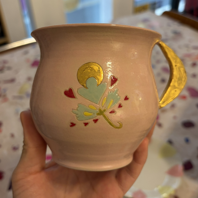 EK8 tasse avec anse fleur sacrée