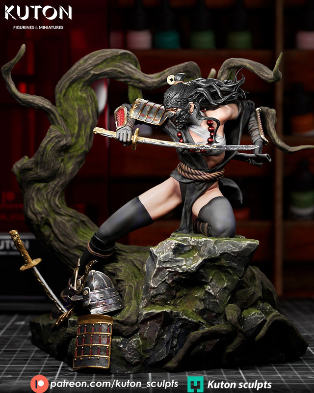 STATUE KUROHANA série heroic fantasy