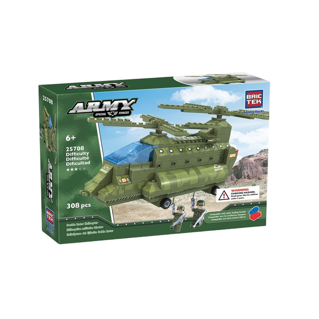 Brictek - Army Double Rotor Helicopter / 308 Pcs