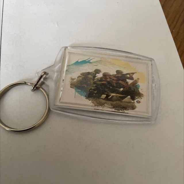 Porte clé plastique soldat clair