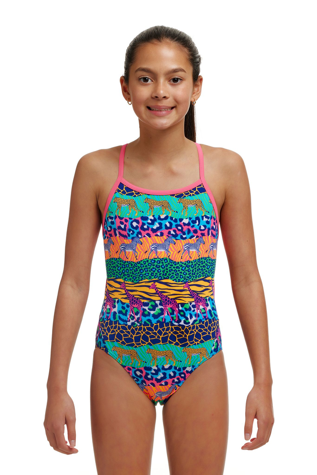 GIRL'S FUNKITA GONE WILD TWISTED ONE PIECE