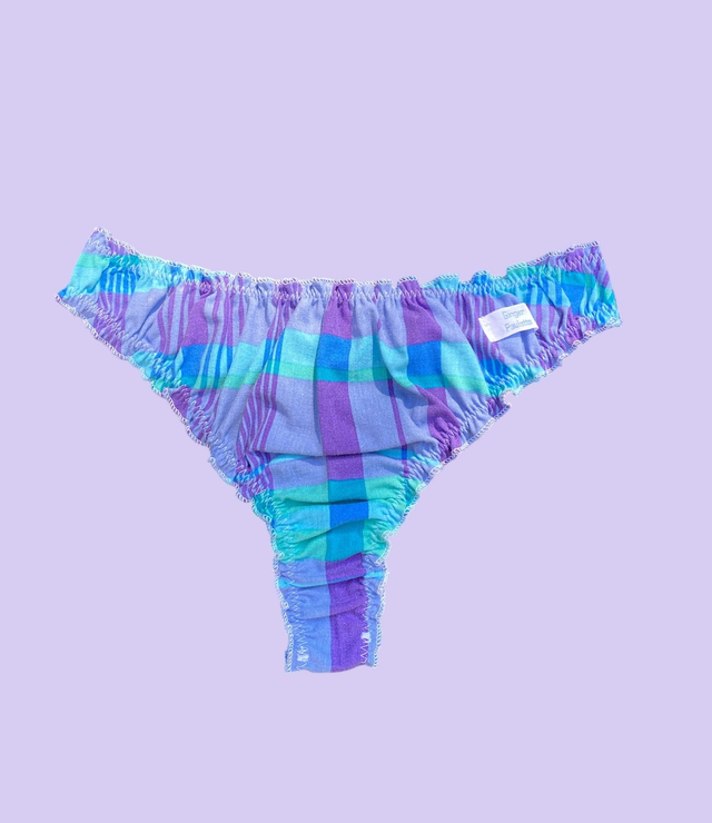 Tanga à carreaux  -  taille S 