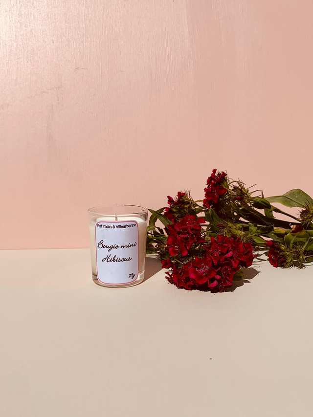 Bougie mini hibiscus 