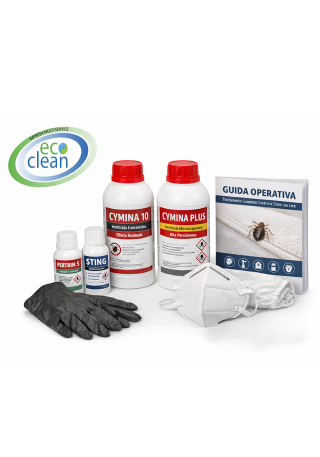 Sistema Professionale Guidato di Eliminazione Cimici in 3 Fasi con Assistenza Tecnica Remota H24