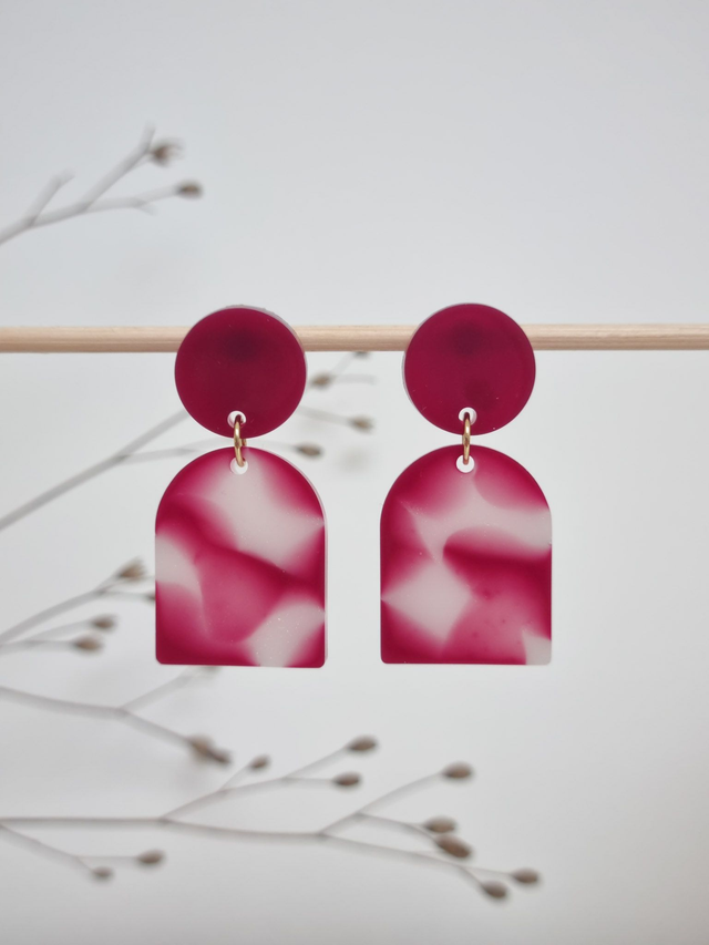 Puce et arche : Framboise marbré