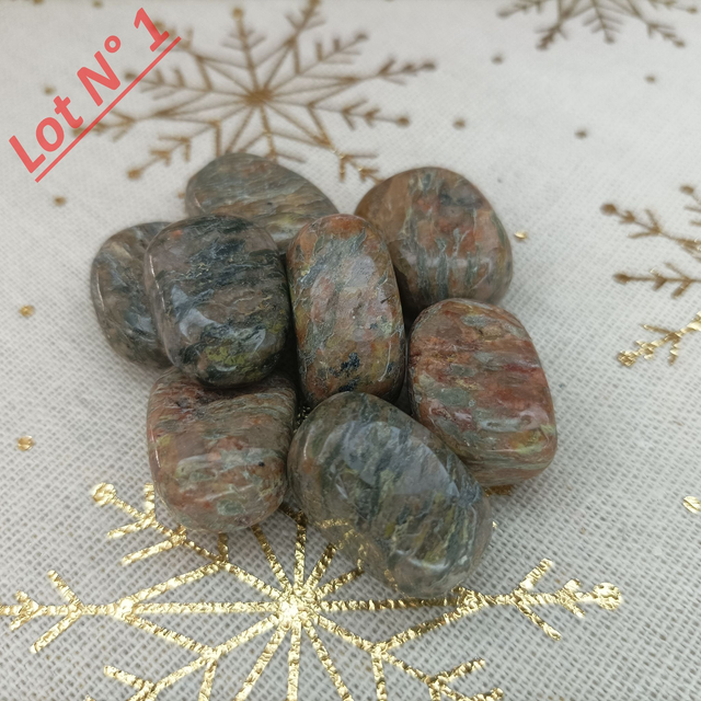 Unakite / Pierres Roulées / Lot N° 1