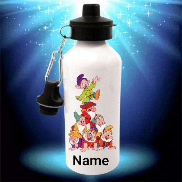 personalised 7 dwarfs waterbottle