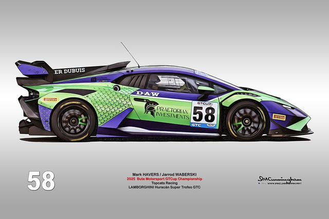C250605 LAMBORGHINI Huracan ST GTCUP25 TOPCATS #58 Waberski Snetterton