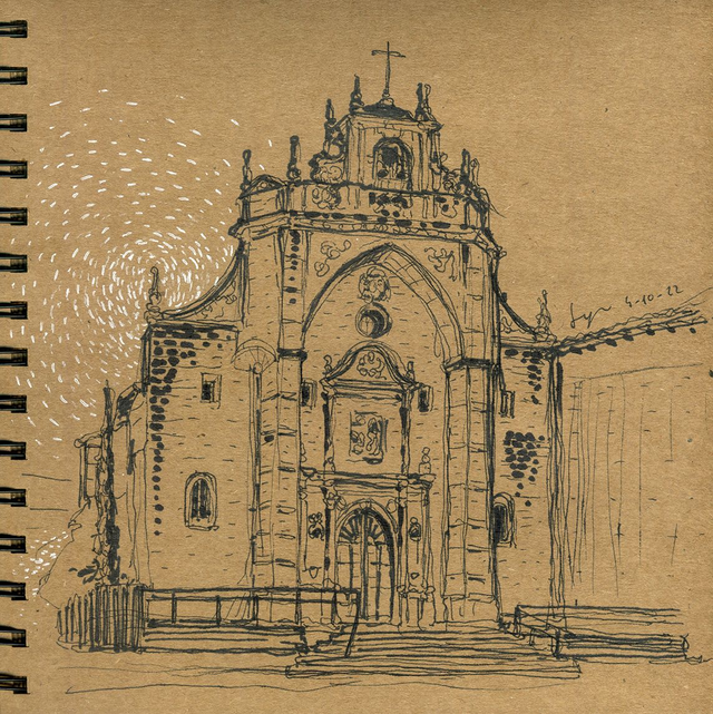Dibujo Iglesia de la Encarnación (Atxuri)