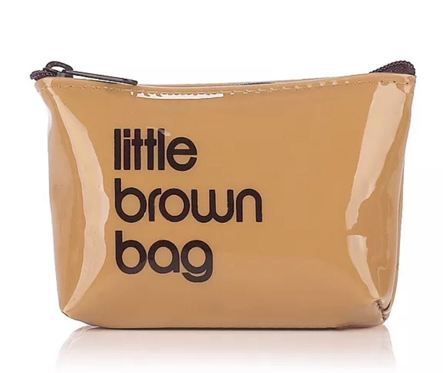 Bloomingdale's Medium Brown Bag plus key pouch / purse