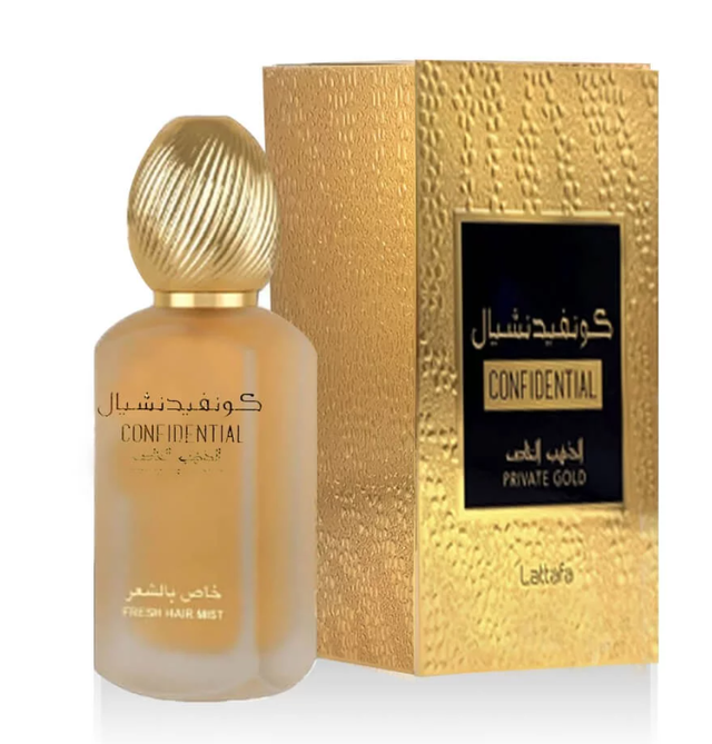 Brume pour cheveux  Confidential Gold Private Gold