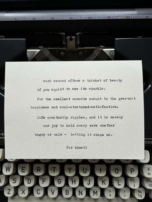 Pocket-size Custom Poem