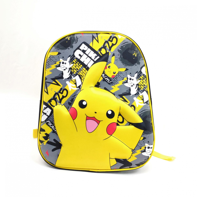 Mochila 3D Relieve Pikachu 31cm