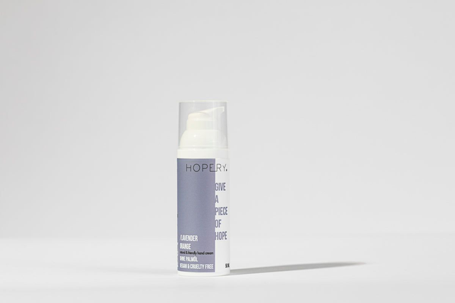 Crema de manos lavanda y naranja