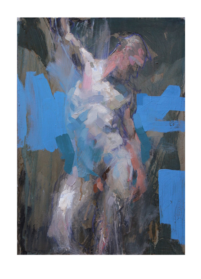 Figure on Blue