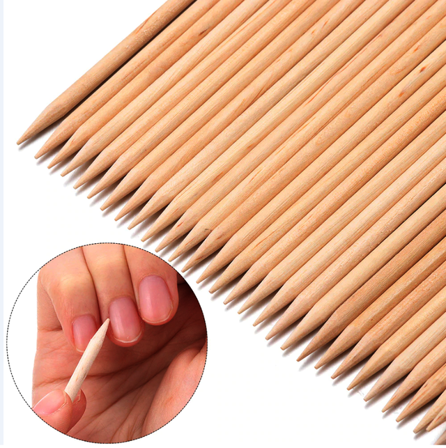 100 τεμάχια ξυλάκια orange stick