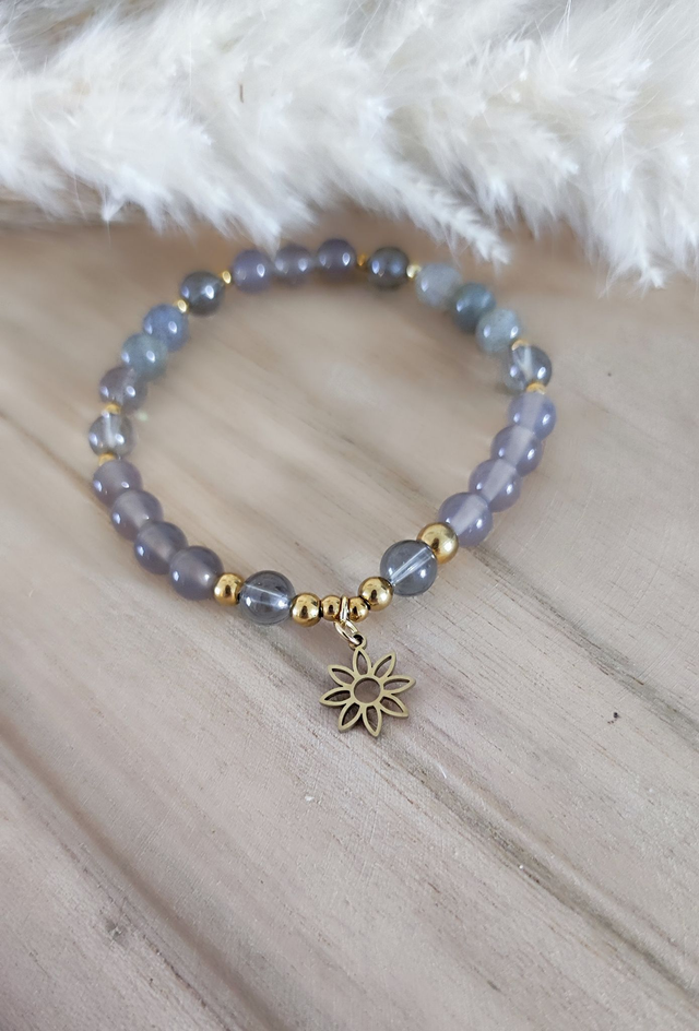 Bracelet "Stabilité" Agate et Labradorite