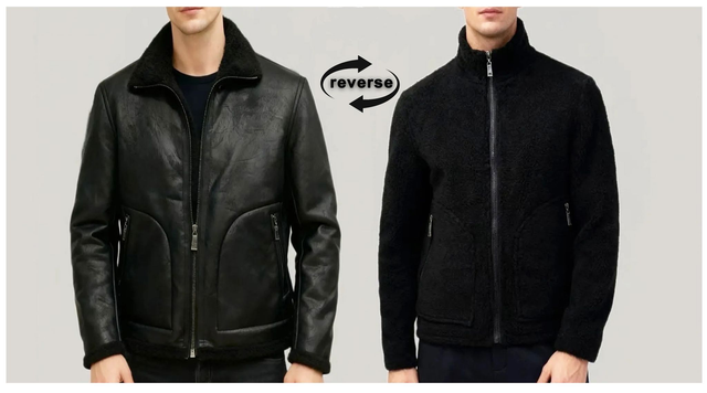 GIUBBOTTO INVERNALE REVERSE DOUBLE FACE BLK5507