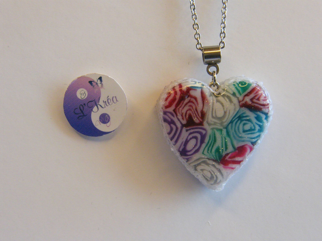 Coeur Blanc/Rouge/Bleu/Violet/Vert