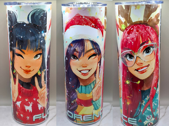 Gourde canette personnalisable inspiré Demon Hunters