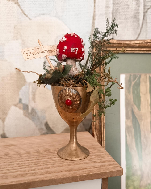 Calice enchanté - Sculpture fantastique