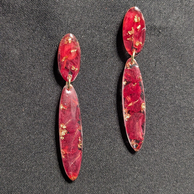 Boucles d'oreilles Pétales de roses