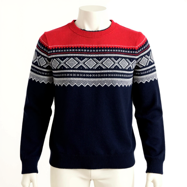Marius Genser (Traditional) Navy Blue/Red - Men&#039;s