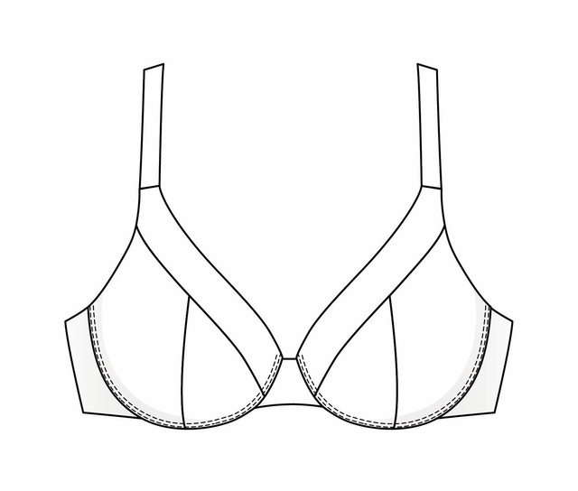 Create your own bra - Bügel BH mit dreigeteiltem Cup