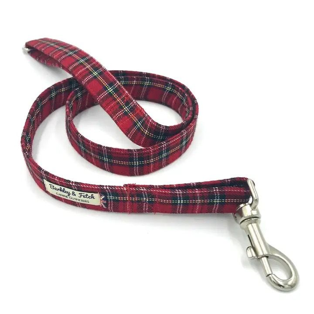 Barkley &amp; Fetch - Red Tartan Lead